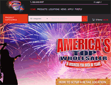 Tablet Screenshot of fireworksoveramerica.com